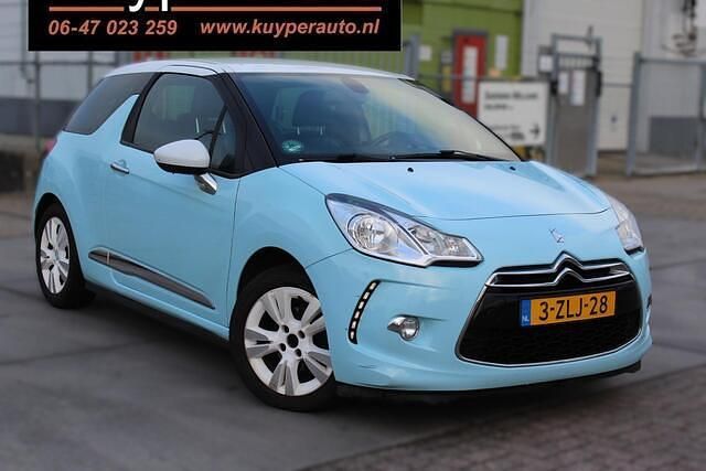 Blauw (metallic) Occasion 2012 Citroën DS3 So Chic Hatchback | € 4.350 (Goede deal) - Afbeelding 1/4