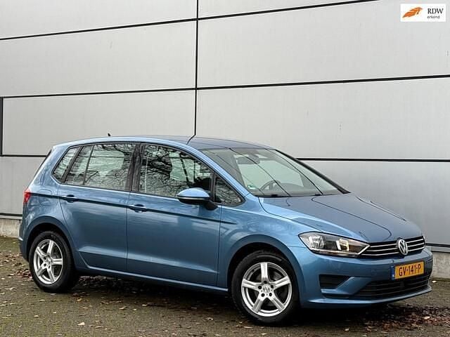 Blauw Gebruikt 2014 VW Golf Sportsvan Highline MPV | € 7.450 (Goede deal) - Afbeelding 1/4