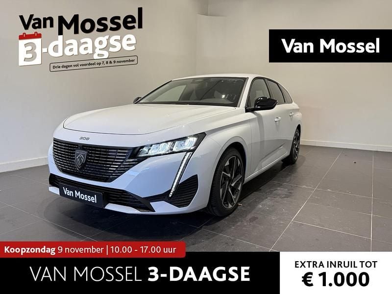 Wit, metallic lak Nieuw 2025 Peugeot 308 Allure Stationwagen | € 33.940 (Eerlijke prijs) - Afbeelding 1/4