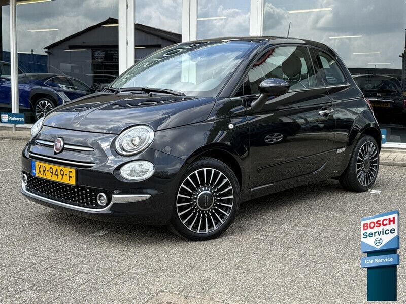 Zwart Gebruikt 2019 Fiat 500 Lounge Hatchback | € 9.490 (Goede deal) - Afbeelding 1/4