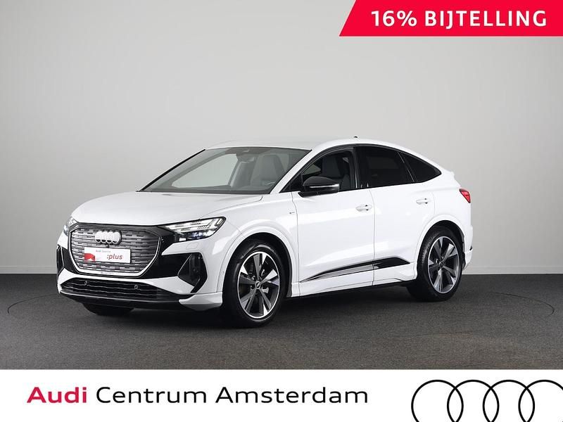 Wit Occasion 2023 Audi Q4 Sportback e-tron S-Line SUV | € 36.849 (Goede deal) - Afbeelding 1/3