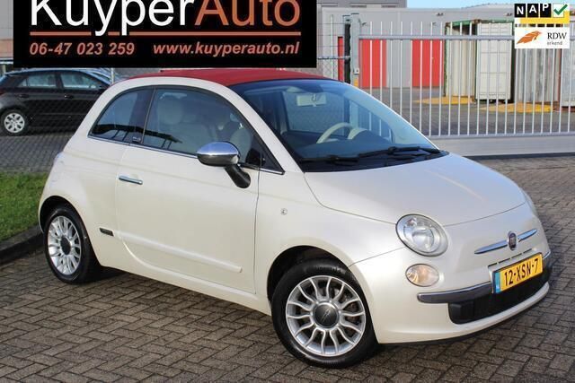 Wit, metallic lak Gebruikt 2012 Fiat 500C Lounge Cabriolet | € 6.750 (Eerlijke prijs) - Afbeelding 1/4