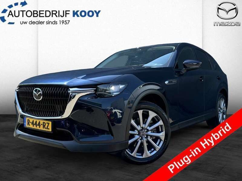 Deep crystal blue (blauw metallic) Gebruikt 2022 Mazda CX-60 Exclusive-Line SUV | € 38.550 (Super prijs) - Afbeelding 1/4