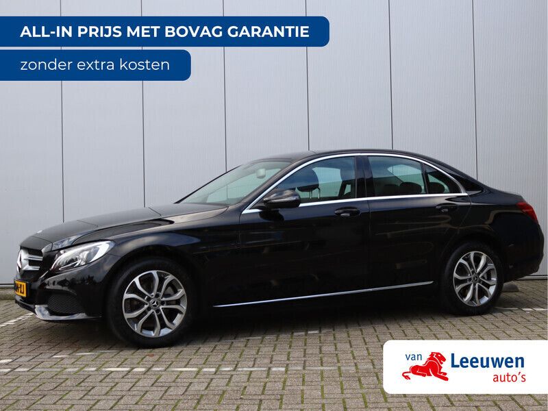 Zwart Gebruikt 2020 Mercedes C180 Premium Plus Sedan | € 23.995 (Super prijs) - Afbeelding 1/3
