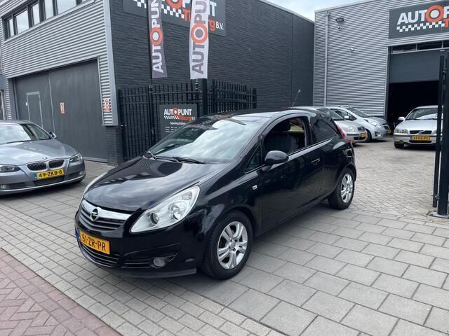 Zwart Gebruikt 2008 Opel Corsa Enjoy Hatchback | € 1.999 (Eerlijke prijs) - Afbeelding 1/4