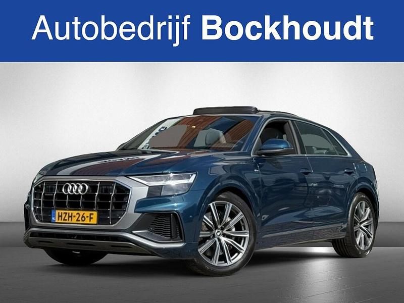 Blauw Gebruikt 2021 Audi Q8 S-Line SUV | € 59.900 (Super prijs) - Afbeelding 1/4