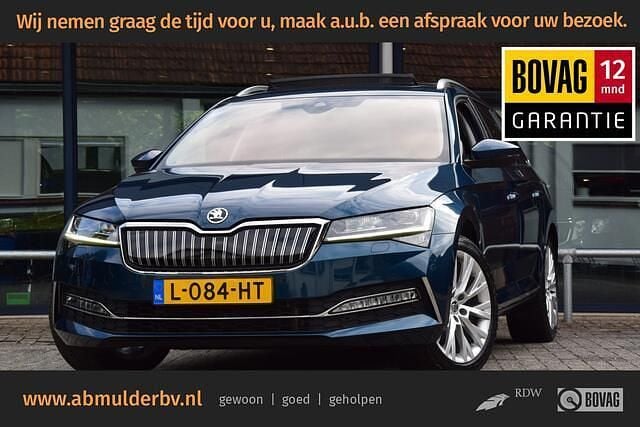 Blauw Gebruikt 2021 Skoda Superb Business Line Stationwagen | € 26.490 (Eerlijke prijs) - Afbeelding 1/3