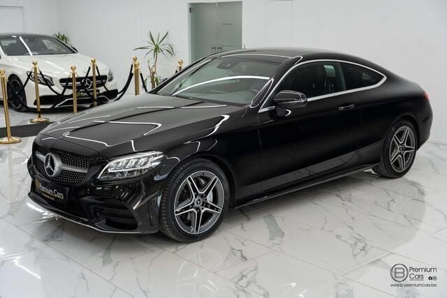Occasion Mercedes C180 AMG 156 PK (114 kW) 2019 Zwart Coupé