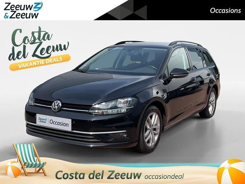 Zwart Gebruikt 2018 VW Golf VII Comfortline Stationwagen | € 13.940 (Super prijs) - Afbeelding 1/4