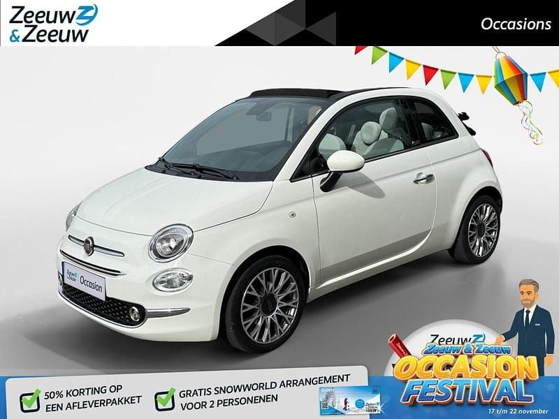 Wit Gebruikt 2020 Fiat 500C Launch Edition Cabriolet | € 13.440 (Eerlijke prijs) - Afbeelding 1/4