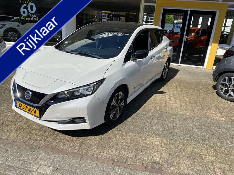 Wit Gebruikt 2019 Nissan Leaf Tekna Hatchback | € 18.950 - Afbeelding 1/4