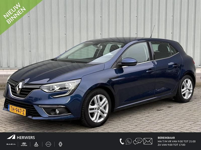 Blauw Occasion 2018 Renault Mégane IV Zen Hatchback | € 9.985 (Eerlijke prijs) - Afbeelding 1/4