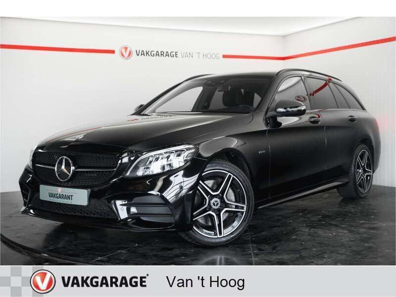 Zwart Gebruikt 2021 Mercedes C300e Business Stationwagen | € 30.944 (Super prijs) - Afbeelding 1/4