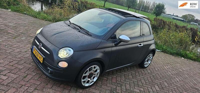 Zwart Gebruikt 2011 Fiat 500 Hatchback | € 5.450 (Eerlijke prijs) - Afbeelding 1/4