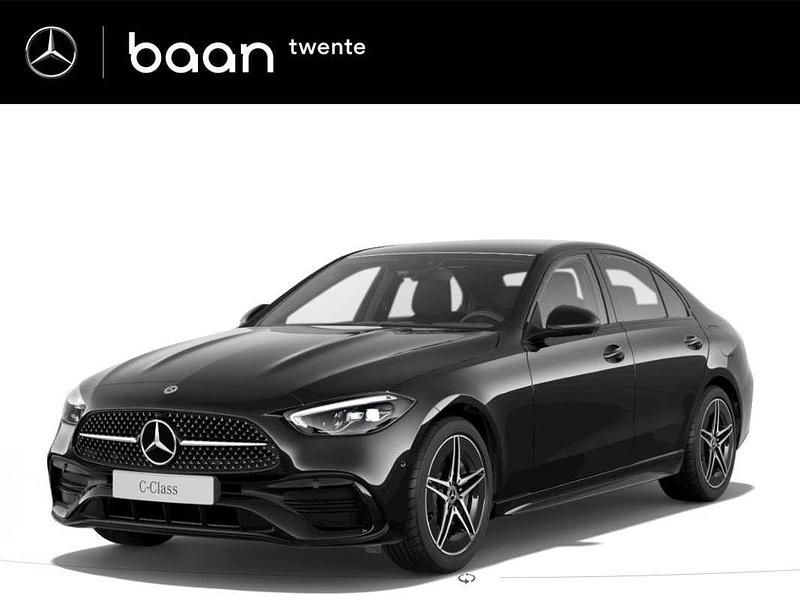 Zwart Nieuw 2024 Mercedes C300e AMG line Sedan | € 62.906 (Goede deal) - Afbeelding 1/4