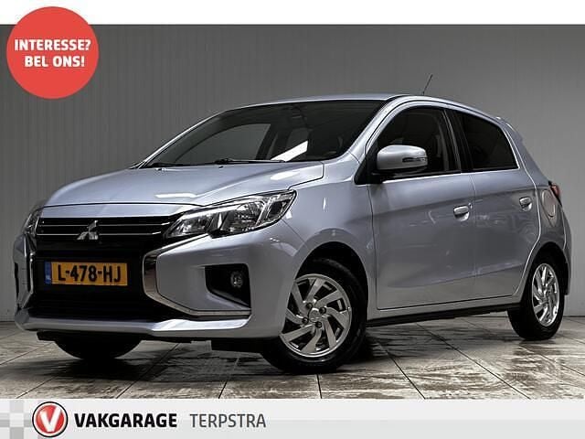 Grijs (metallic) Gebruikt 2021 Mitsubishi Space Star Hatchback | € 7.995 (Super prijs) - Afbeelding 1/4