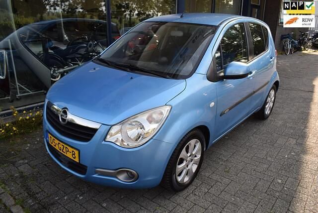 Blauw Gebruikt 2008 Opel Agila Enjoy Hatchback | € 3.750 (Eerlijke prijs) - Afbeelding 1/4