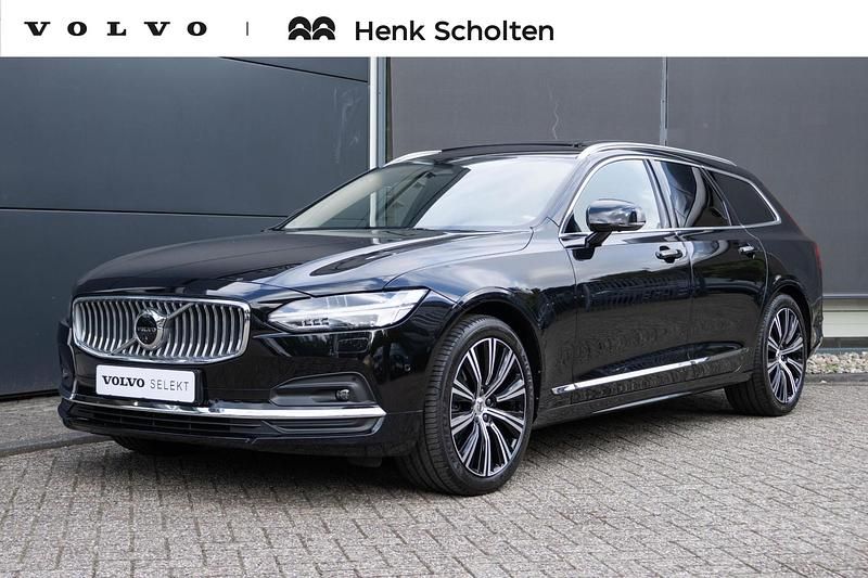 Zwart Gebruikt 2022 Volvo V90 Plus Stationwagen | € 42.950 (Eerlijke prijs) - Afbeelding 1/4