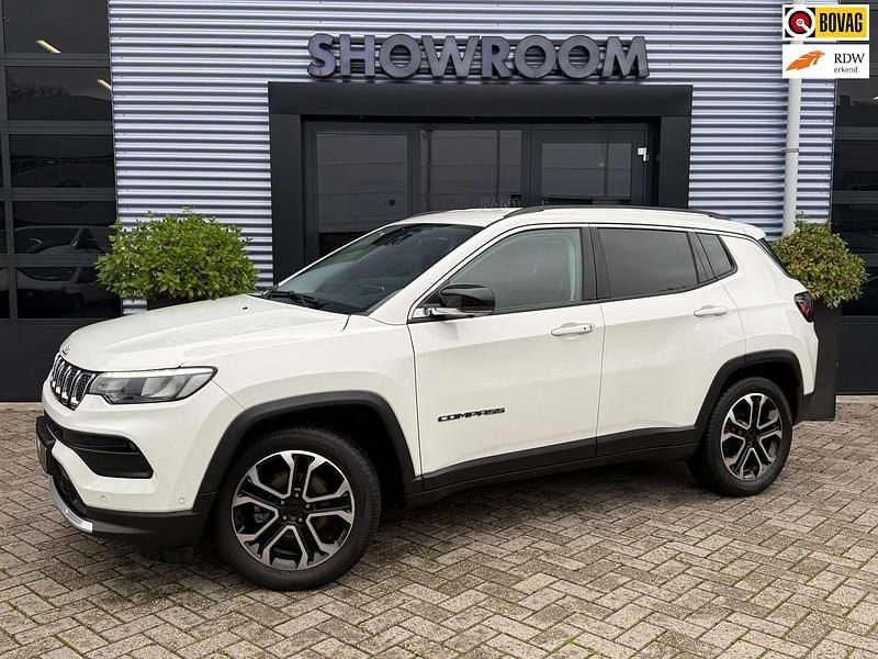 Wit Gebruikt 2022 Jeep Compass Limited SUV | € 25.895 (Goede deal) - Afbeelding 1/4
