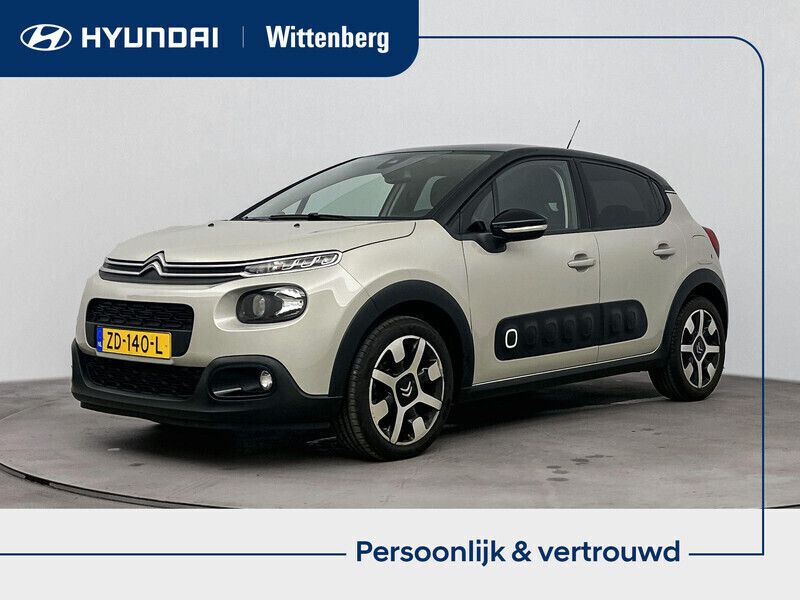 Grijs Gebruikt 2019 Citroën C3 PureTech Hatchback | € 16.400 (Eerlijke prijs) - Afbeelding 1/4