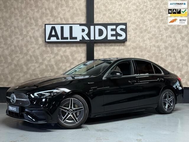 Zwart Gebruikt 2021 Mercedes C180 AMG line Sedan | € 39.450 (Super prijs) - Afbeelding 1/4