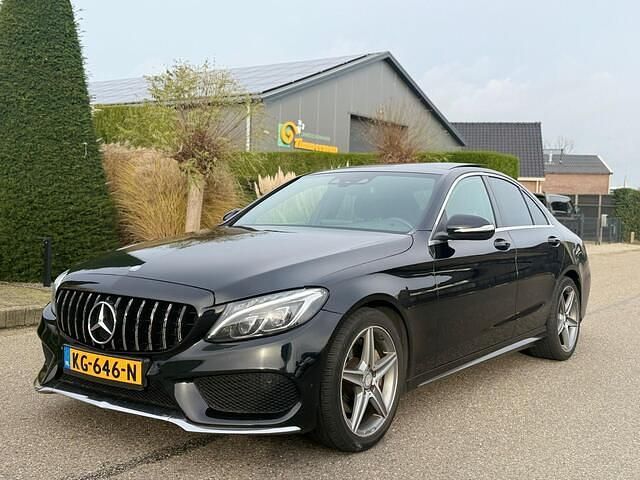 Zwart Occasion 2014 Mercedes C200 Prestige Sedan | € 10.950 - Afbeelding 1/4