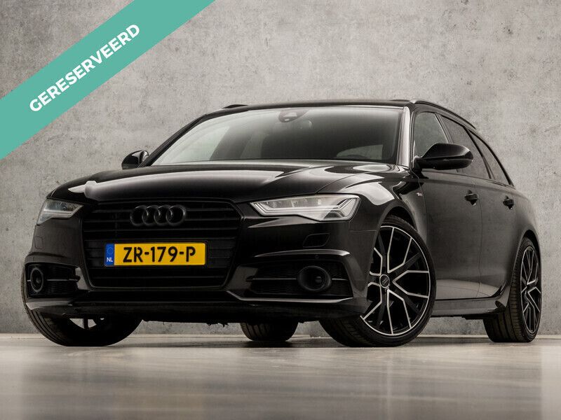 Zwart Gebruikt 2019 Audi A6 S-Line Stationwagen | € 17.945 - Afbeelding 1/4