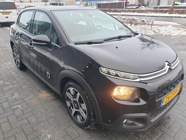 Zwart (metallic) Gebruikt 2019 Citroën C3 Business Class Hatchback | € 7.999 (Goede deal) - Afbeelding 1/4