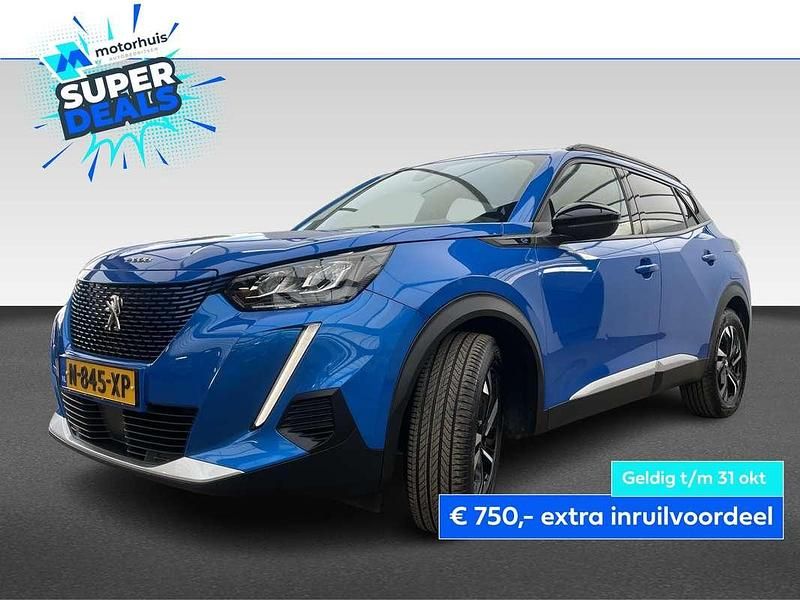 Blauw Gebruikt 2021 Peugeot e-2008 Allure SUV | € 17.445 (Goede deal) - Afbeelding 1/4