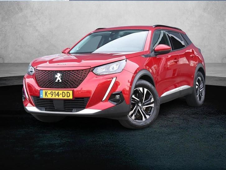 Rood Gebruikt 2020 Peugeot e-2008 Allure SUV | € 16.820 (Eerlijke prijs) - Afbeelding 1/4
