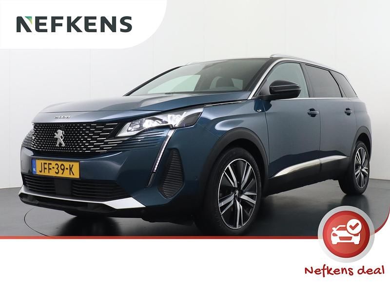 Blauw Gebruikt 2022 Peugeot 5008 Premium MPV | € 30.925 (Iets duurder) - Afbeelding 1/4