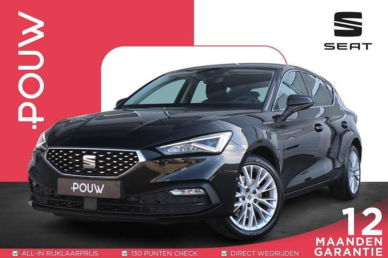 Zwart Occasion 2021 Seat Leon Hatchback | € 19.400 (Goede deal) - Afbeelding 1/4