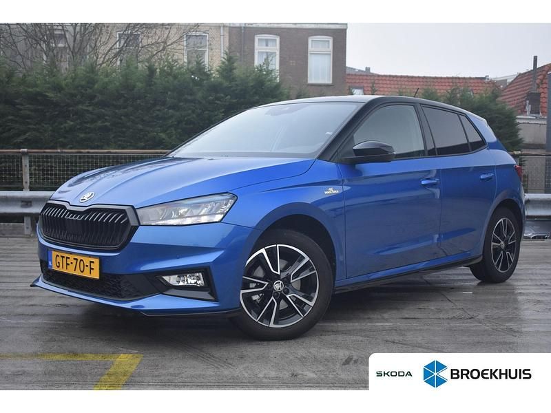 Blauw (metallic) Occasion 2024 Skoda Fabia Monte Carlo Hatchback | € 25.900 (Iets duurder) - Afbeelding 1/4