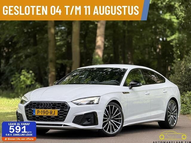 Wit Gebruikt 2022 Audi A5 Sportback Competition Hatchback | € 36.900 (Super prijs) - Afbeelding 1/4