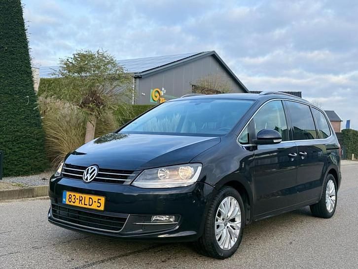 Zwart Gebruikt 2011 VW Sharan Highline MPV | € 5.950 (Super prijs) - Afbeelding 1/4