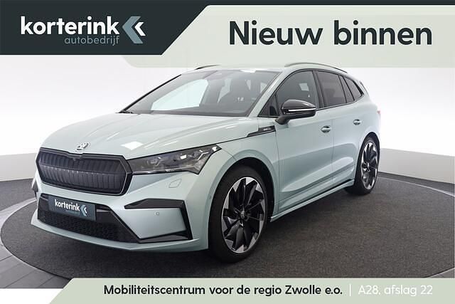 Grijs Occasion 2022 Skoda Enyaq iV SportLine SUV | € 26.890 (Goede deal) - Afbeelding 1/4