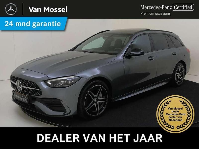 Grijs Occasion 2022 Mercedes C300e AMG line Stationwagen | € 38.945 (Eerlijke prijs) - Afbeelding 1/4