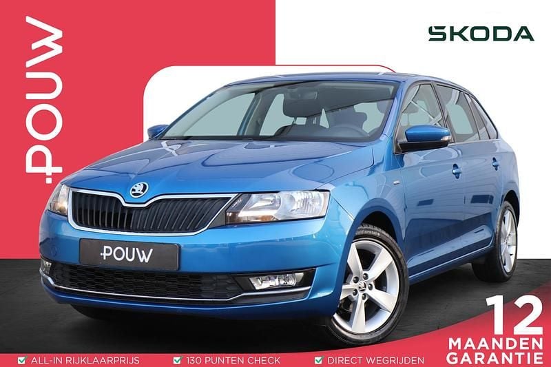 Blauw Gebruikt 2019 Skoda Rapid Clever Hatchback | € 12.950 (Eerlijke prijs) - Afbeelding 1/4