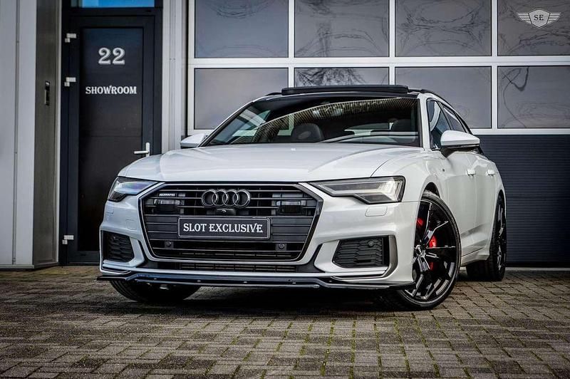 Wit Gebruikt 2023 Audi A6 S-Line Stationwagen | € 48.900 (Eerlijke prijs) - Afbeelding 1/4