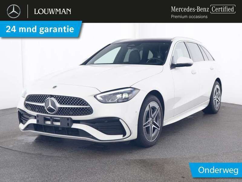 Wit Gebruikt 2024 Mercedes C300e AMG Stationwagen | € 46.750 (Eerlijke prijs) - Afbeelding 1/4