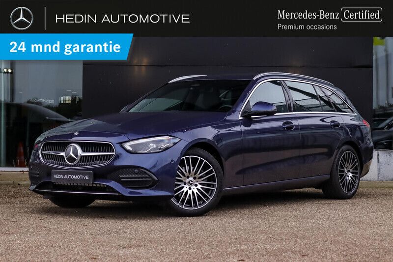Blauw, metallic lak Gebruikt 2023 Mercedes C180 Luxury Stationwagen | € 39.800 (Super prijs) - Afbeelding 1/4