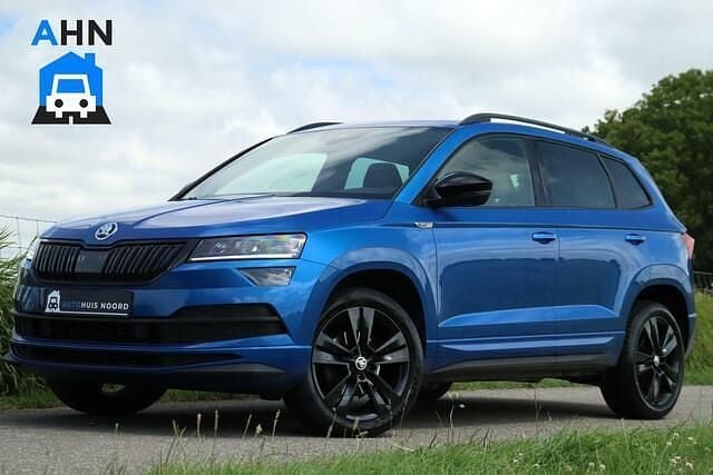 Blauw Gebruikt 2020 Skoda Karoq SportLine SUV | € 25.995 (Goede deal) - Afbeelding 1/4