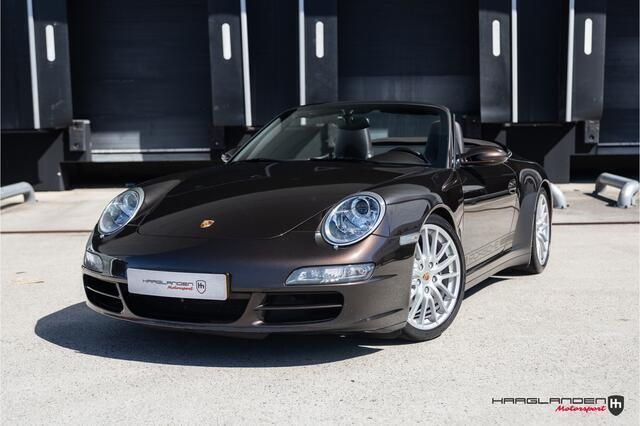 Bruin, metallic lak Gebruikt 2008 Porsche 911 Carrera 4 Cabriolet Cabriolet | € 52.950 - Afbeelding 1/4