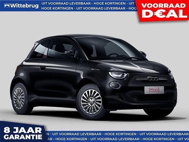 Zwart Nieuw 2025 Fiat 500e Urban Hatchback | € 22.888 (Super prijs) - Afbeelding 1/4