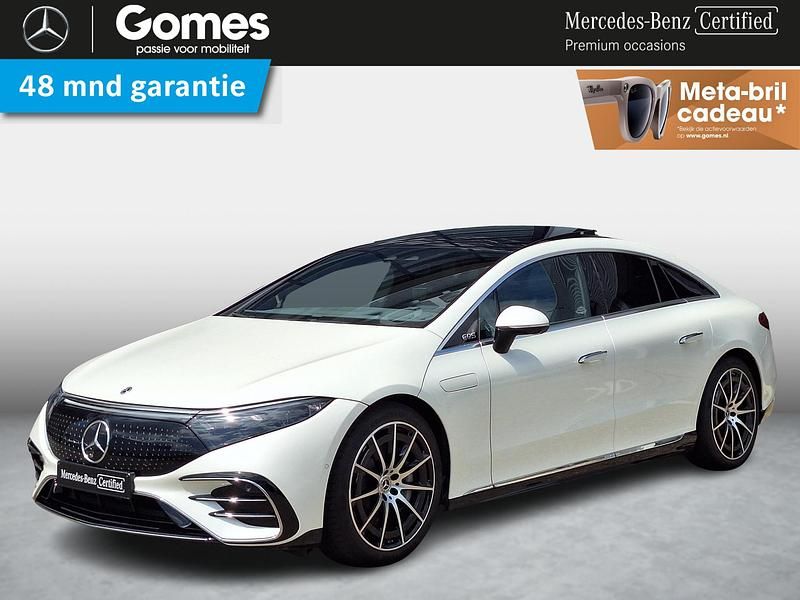 Wit Gebruikt 2023 Mercedes EQS450+ AMG line Sedan | € 66.950 (Super prijs) - Afbeelding 1/4