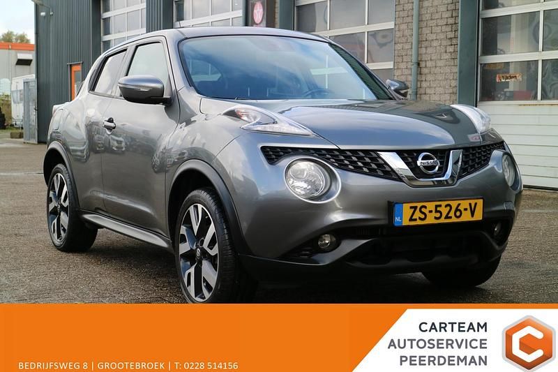 Grijs Gebruikt 2015 Nissan Juke S SUV | € 10.095 (Eerlijke prijs) - Afbeelding 1/4