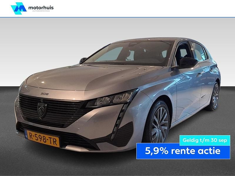 Grijs Gebruikt 2022 Peugeot 308 Business-Line Hatchback | € 20.440 (Eerlijke prijs) - Afbeelding 1/4