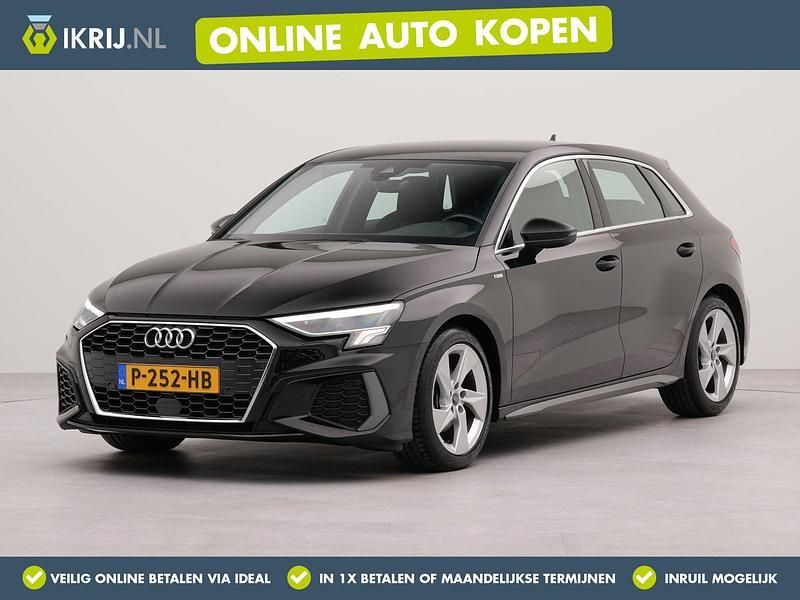 Zwart Gebruikt 2022 Audi A3 Sportback e-tron S-Line Sedan | € 33.500 (Iets duurder) - Afbeelding 1/3