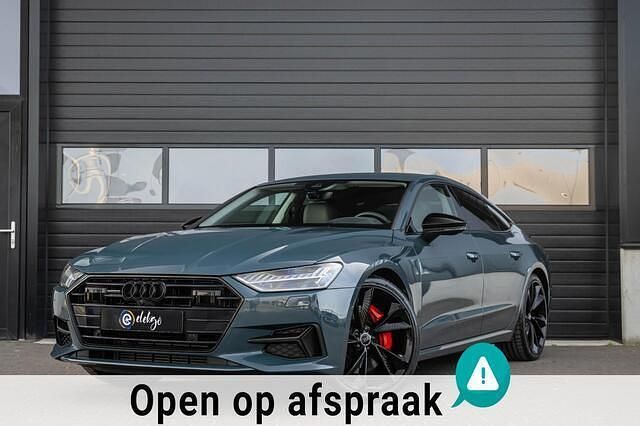 Groen, metallic lak Gebruikt 2020 Audi A7 Sportback Proline Hatchback | € 49.950 (Duur) - Afbeelding 1/4