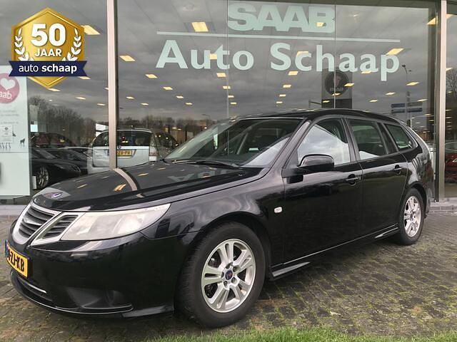Zwart Gebruikt 2008 Saab 9-3 Linear Stationwagen | € 6.950 (Duur) - Afbeelding 1/4
